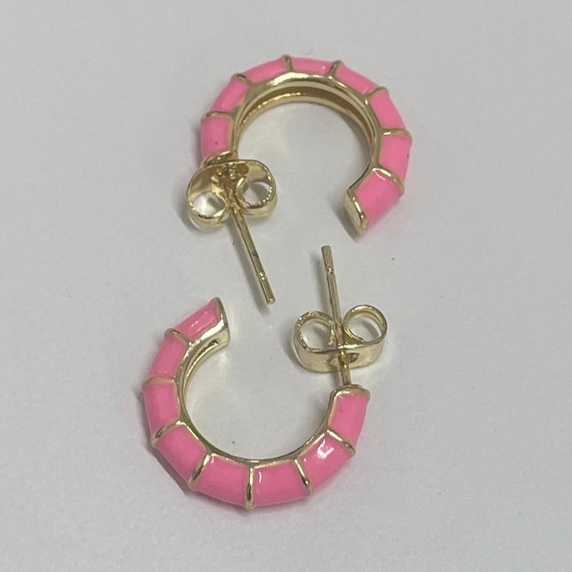 Little spring hoop earrings