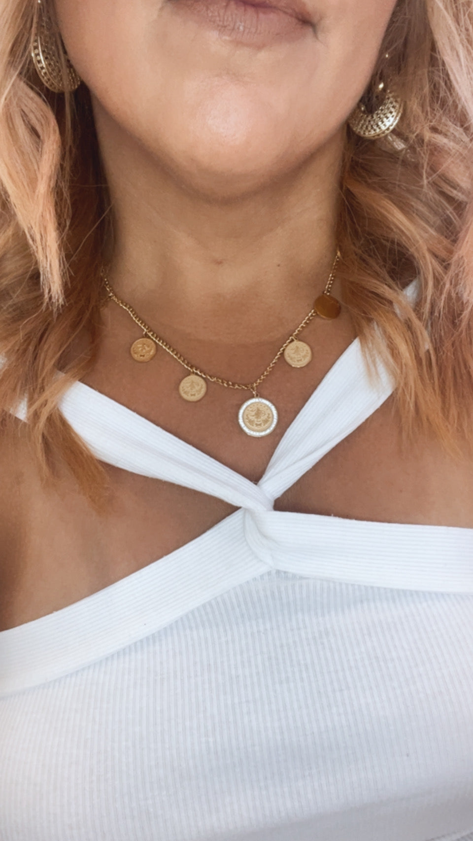Medals Charm Necklace