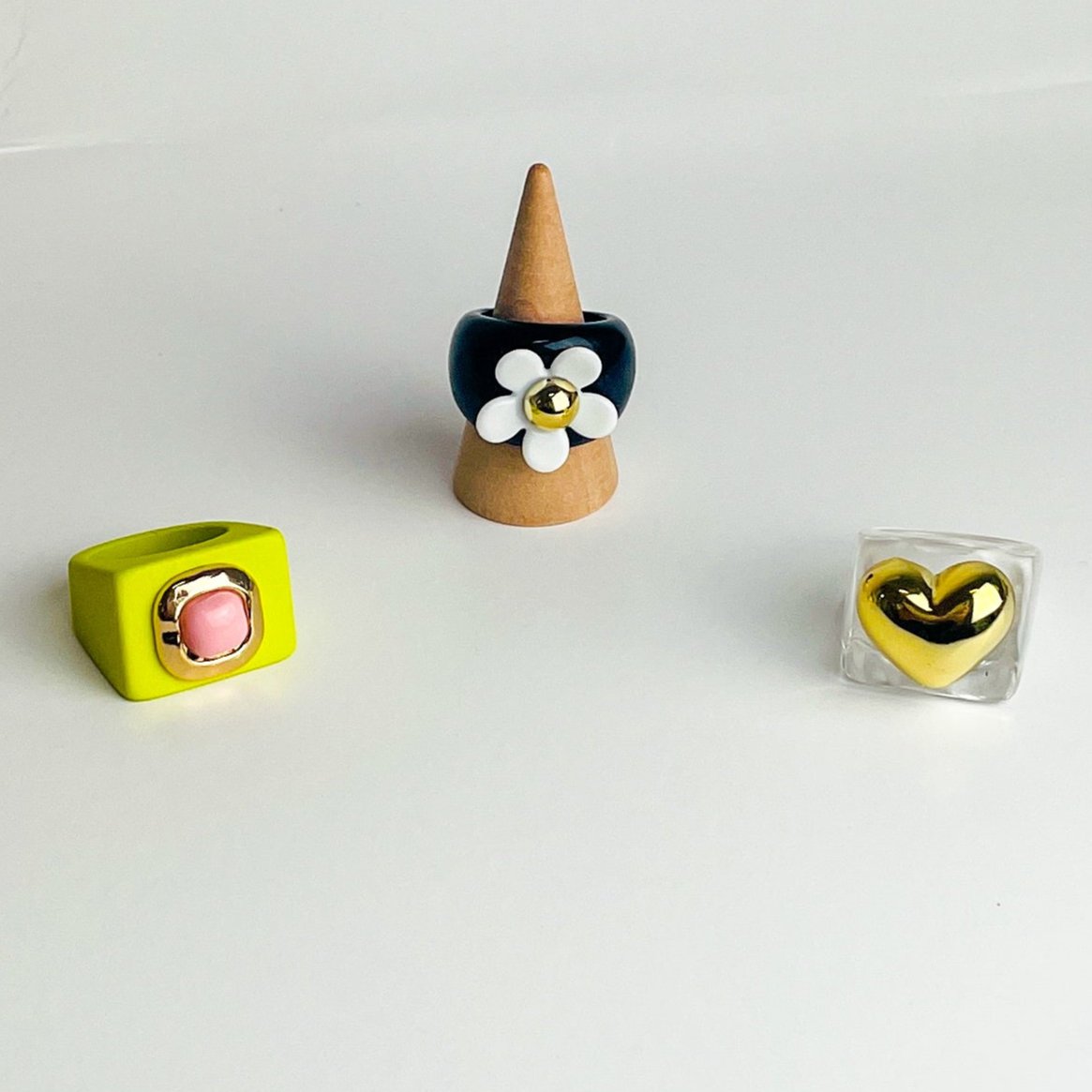 Girly Acrylic Rings