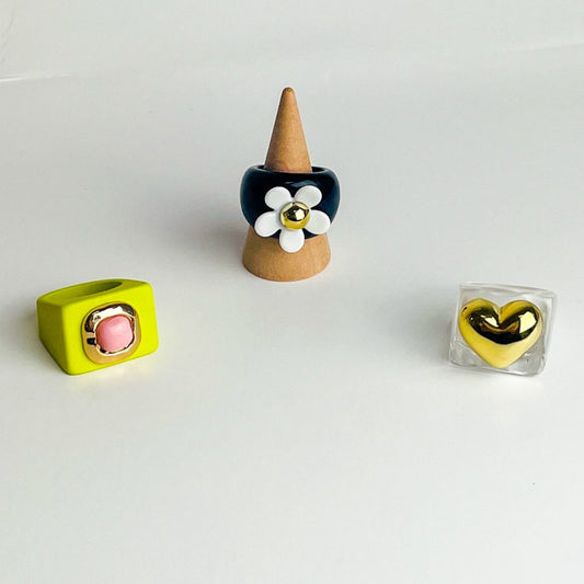 Girly Acrylic Rings
