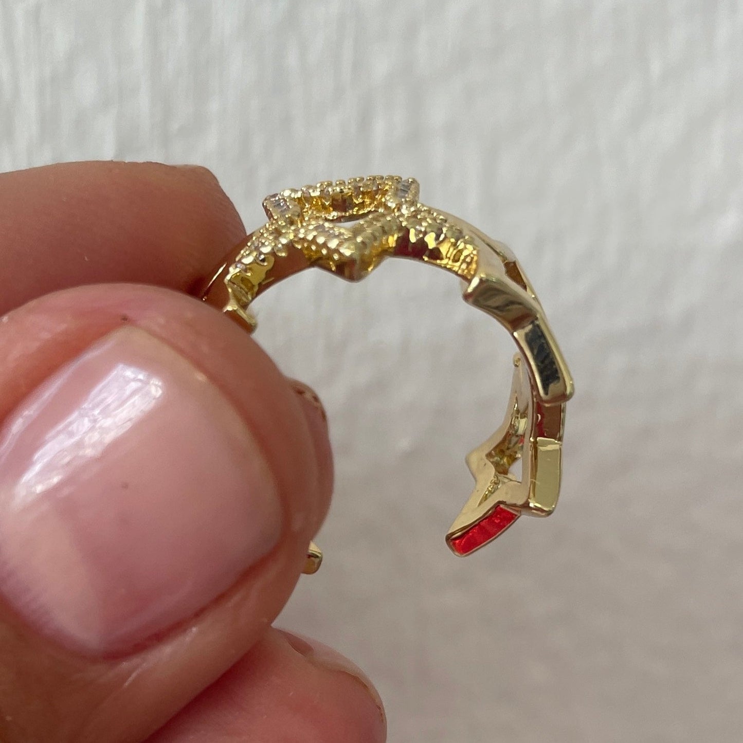 rhinestone Star Ring
