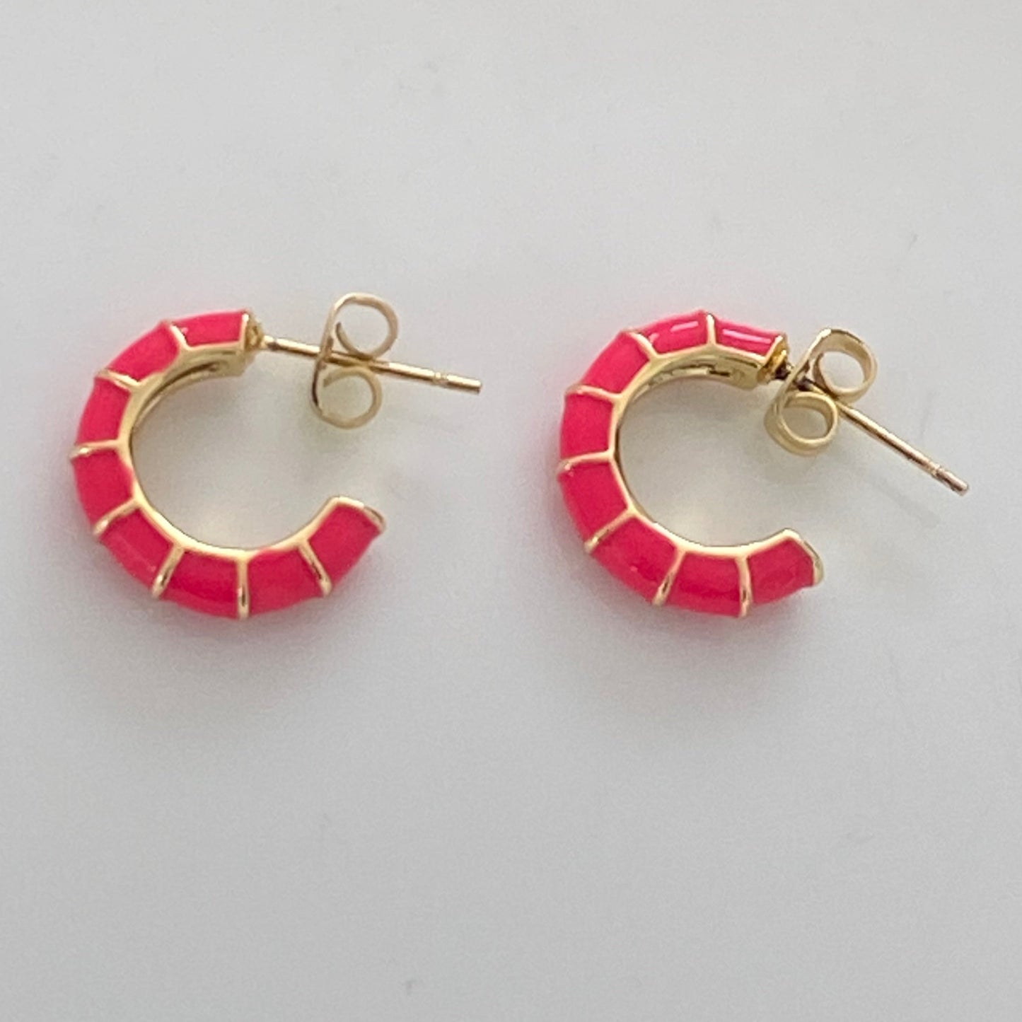Little spring hoop earrings