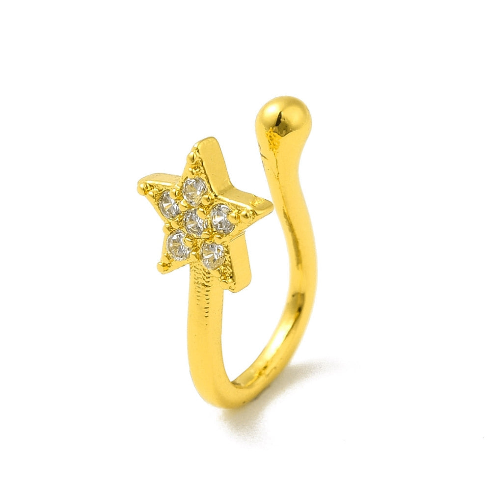 Star clip nose ring