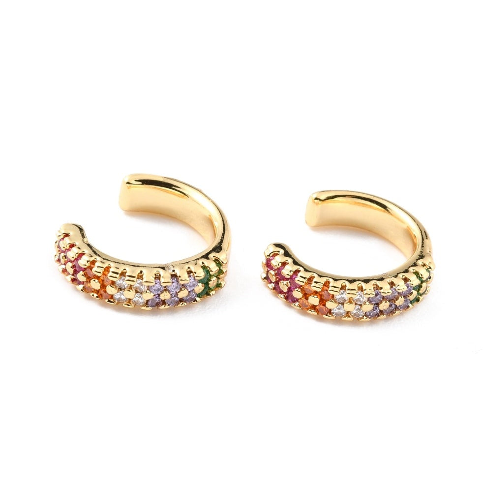 Bright colored Cuff earrings
