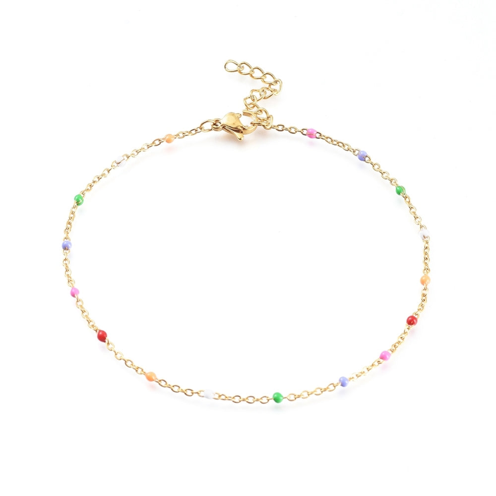 Colorful anklet chain