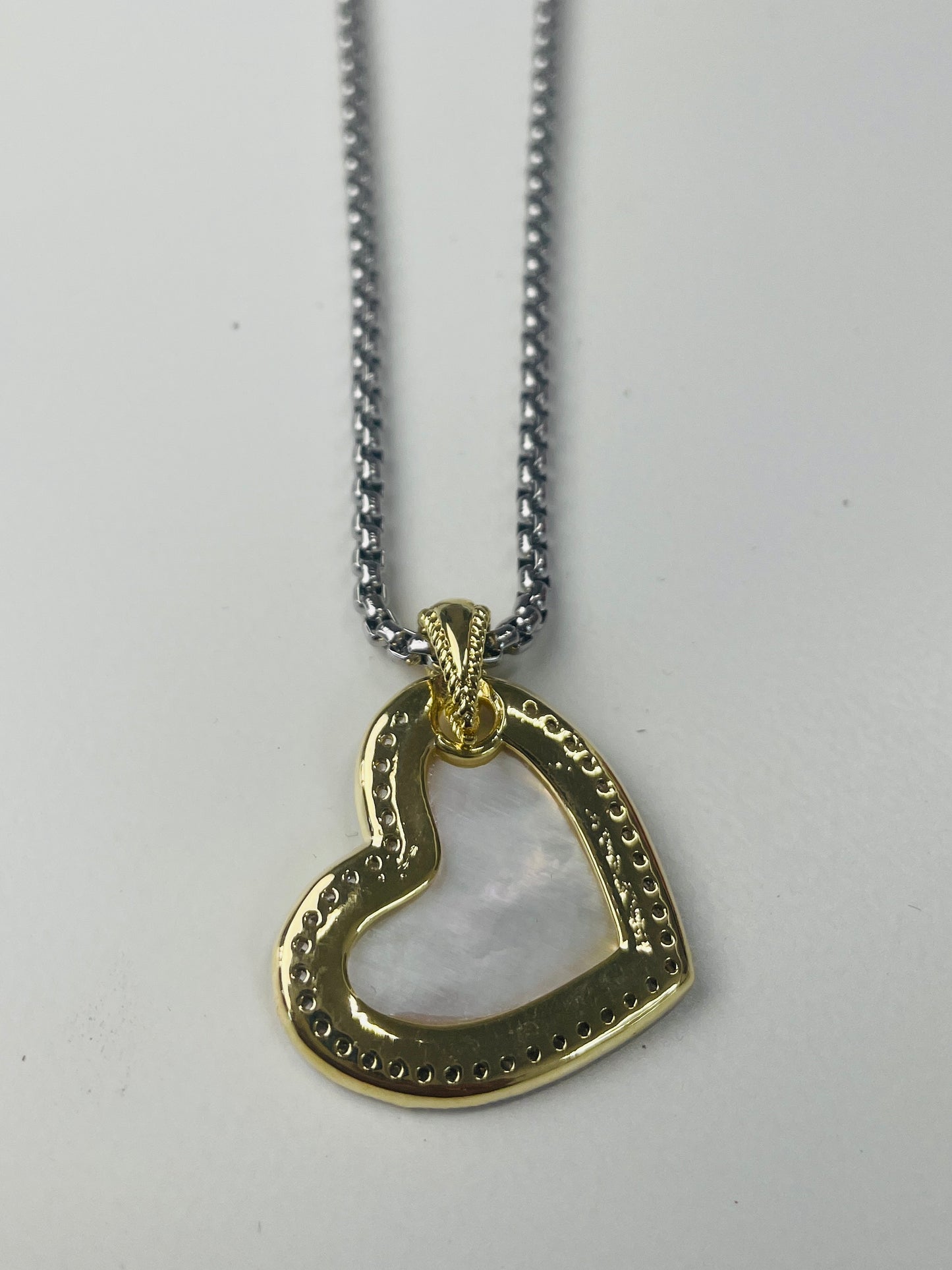 Silver and Gold my heart Chain