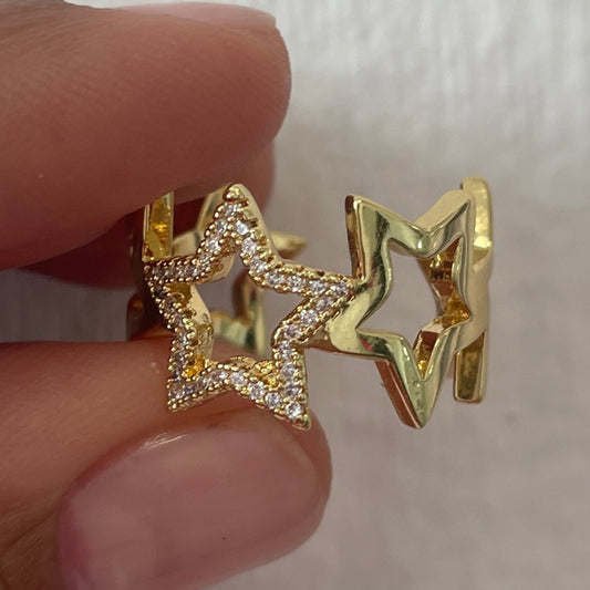 rhinestone Star Ring