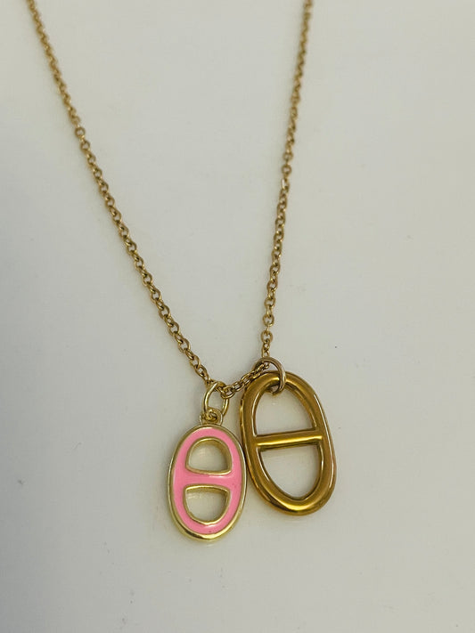 Pinky girly necklace