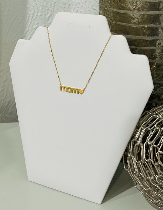 Mom gold necklace