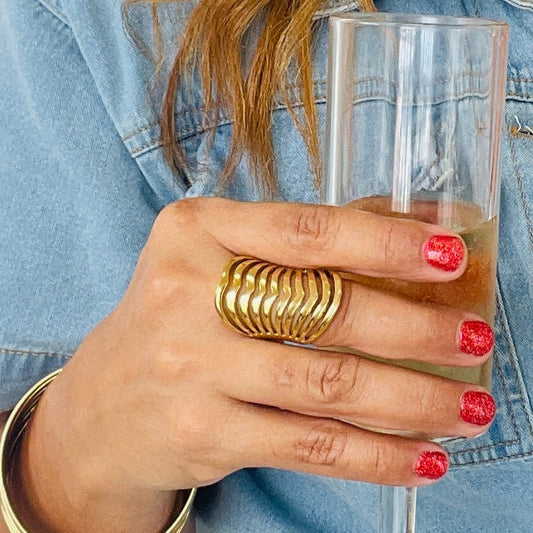 Chic and Sleek gold ring