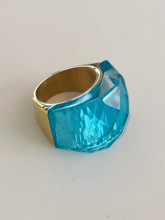 Turquoise gem ring