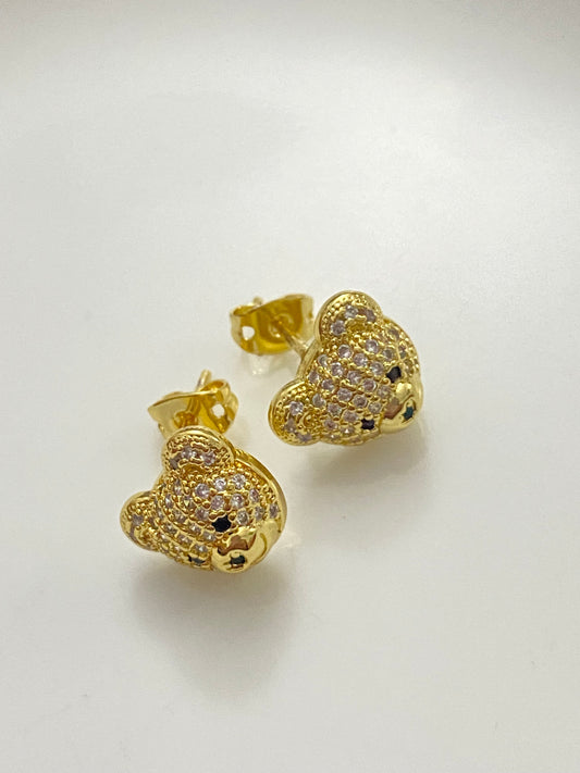 Teddy Bear stud earrings