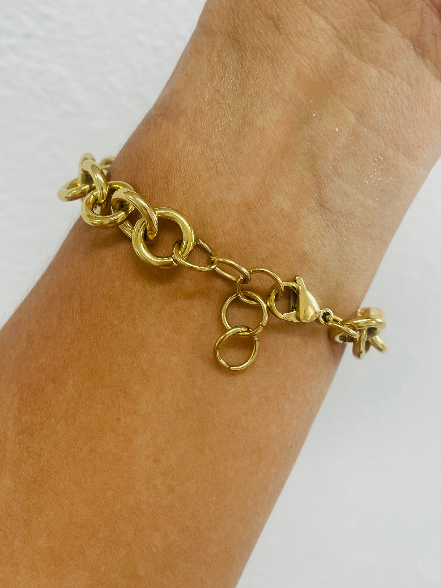 Gold stainless steel bracelet