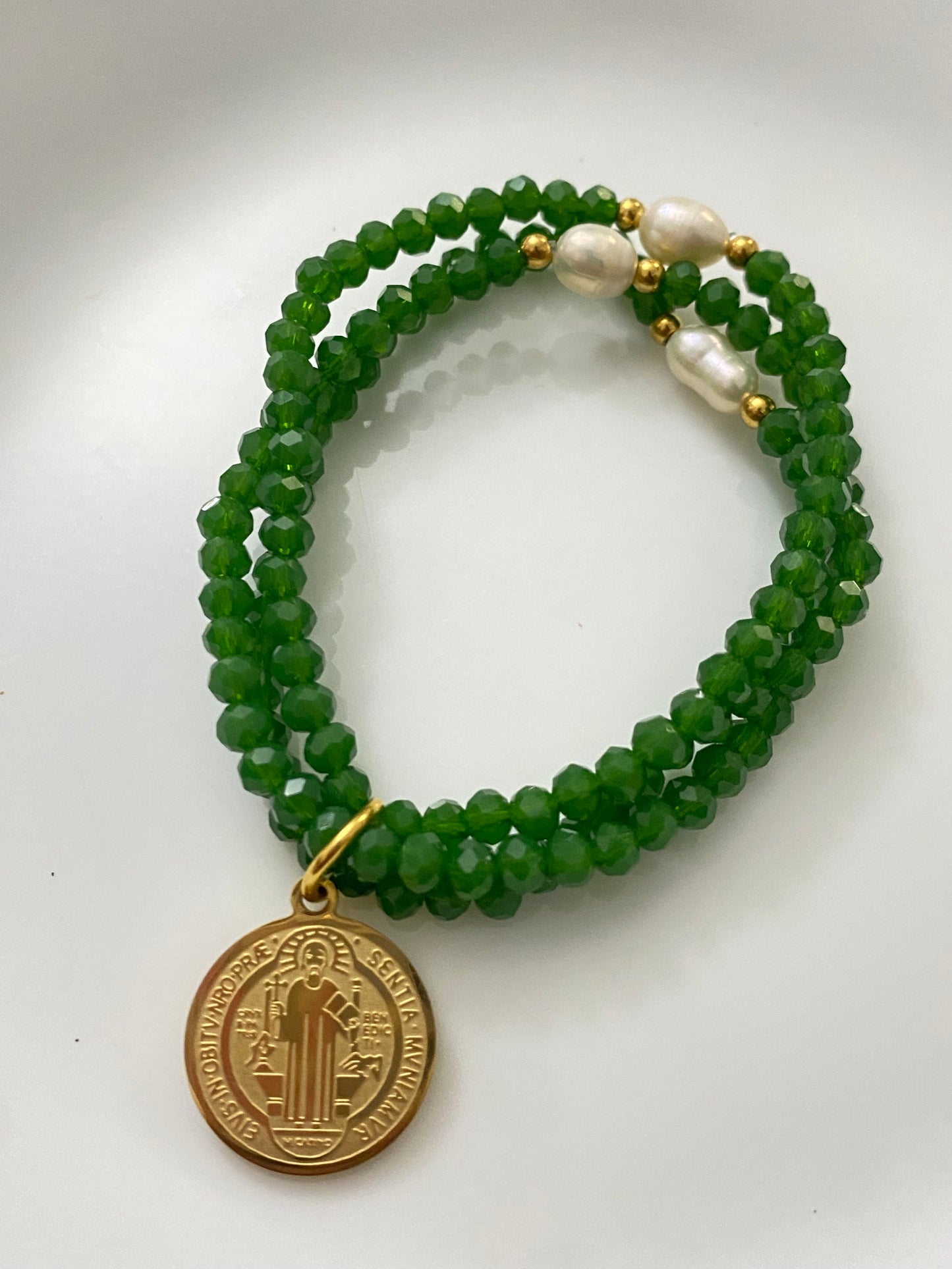 Green arm candy bracelet set