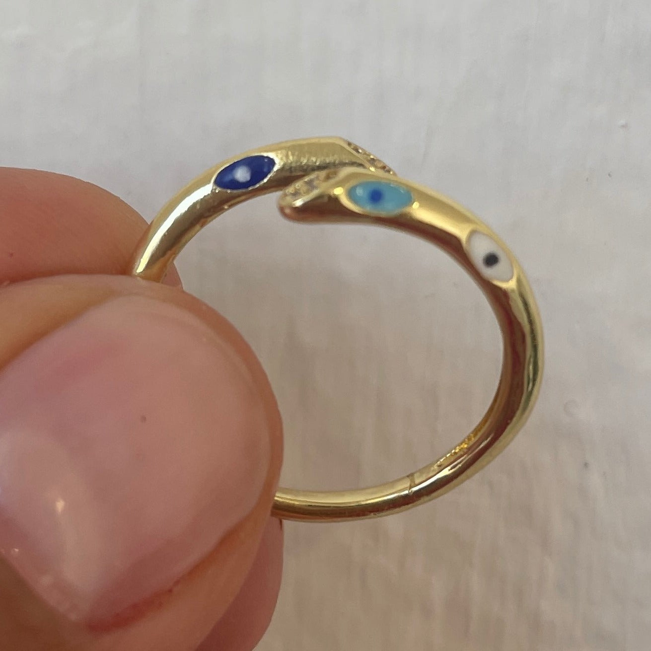 Evil eye ring