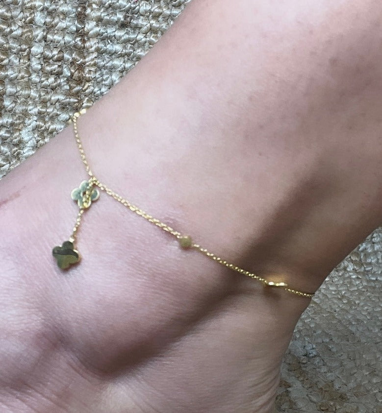 Trebol Anklet