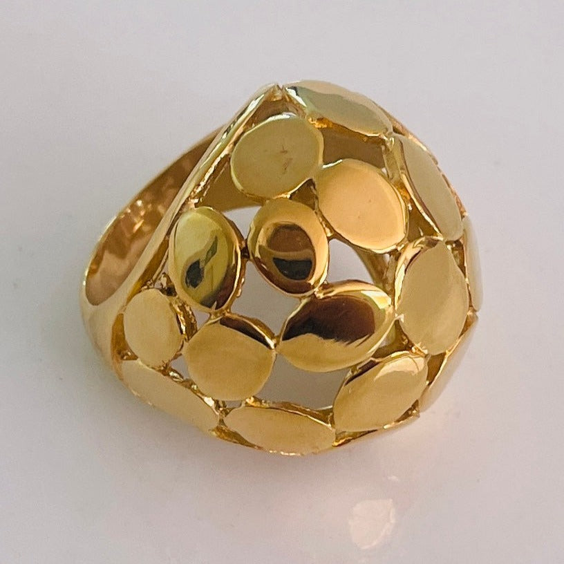 Big bold chunky gold ring