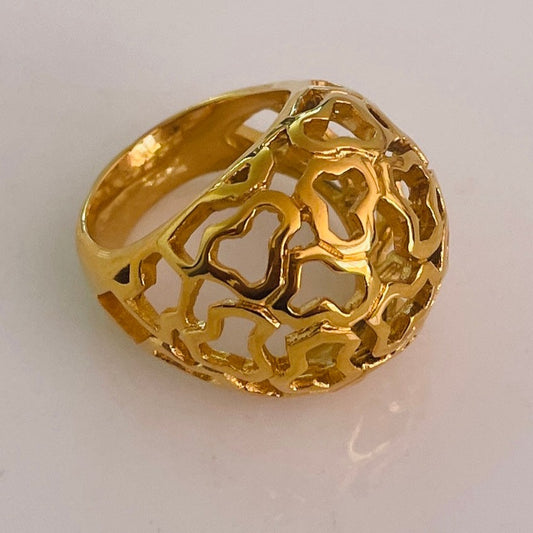 Big and beautiful cut out gold  ring