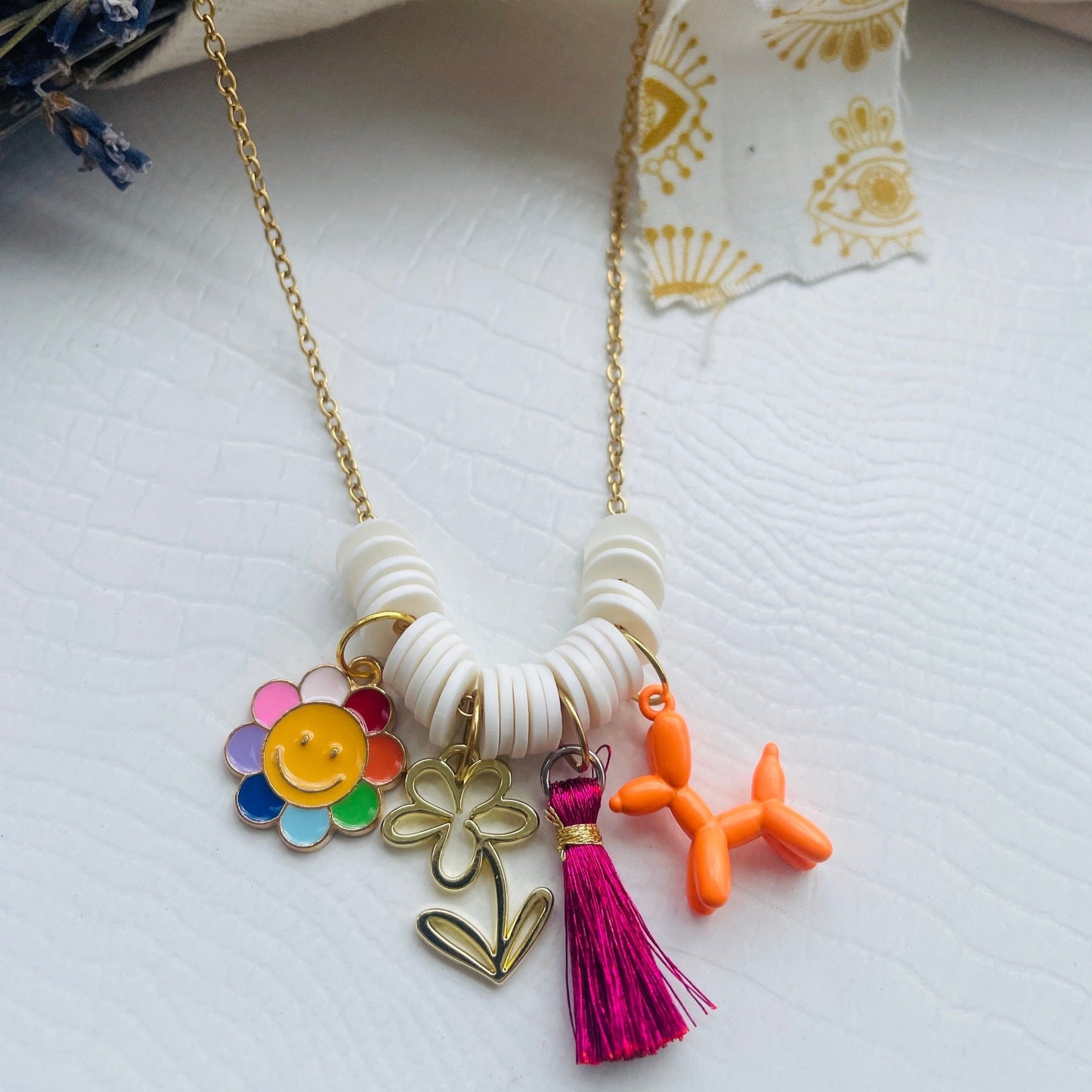 Colorfun necklace (white)